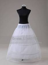 3 Hoop 1 Layer A Line Wedding Dress  Bridal Petticoat Slips Underskirt