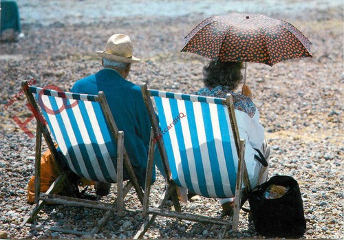 Picture postcard old couple - picture, postcard__old