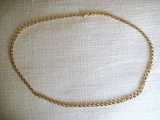 18" Sterling Silver Gold Vermeil Belcher Chain, New and Unworn