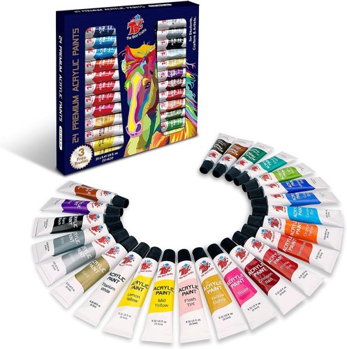 Tbc acrylic paint set tubes - 24,