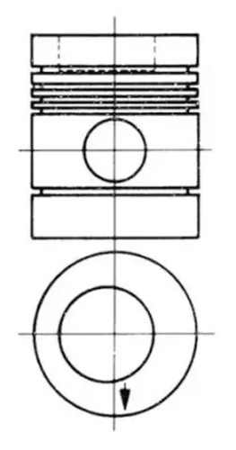 Engine piston 90274830