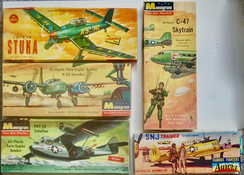Job lot vintage model - job, kits