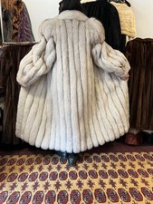 Fox Coat Blue Fox Real Fur SAGA FOX Coat Volpe L