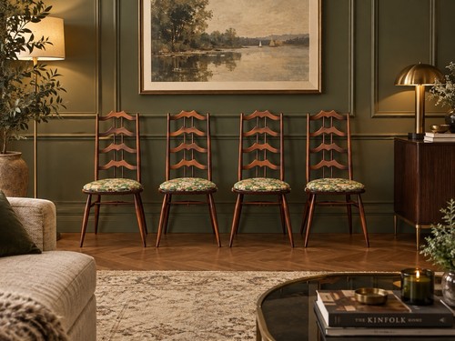 Rare set ercol dining - of,