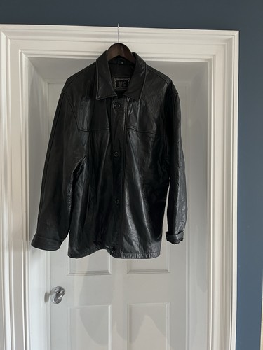 Men genuine black - men’s, leather