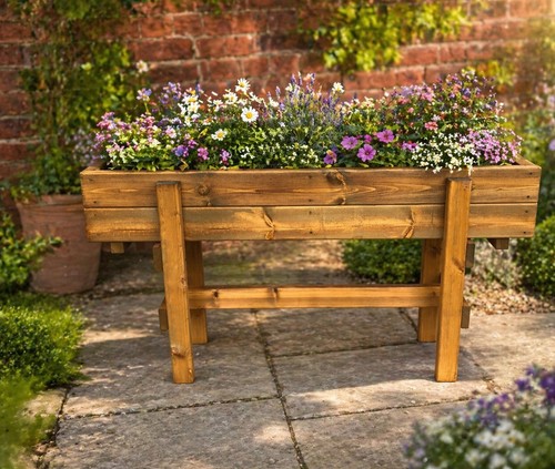 Large raised wooden - large,
