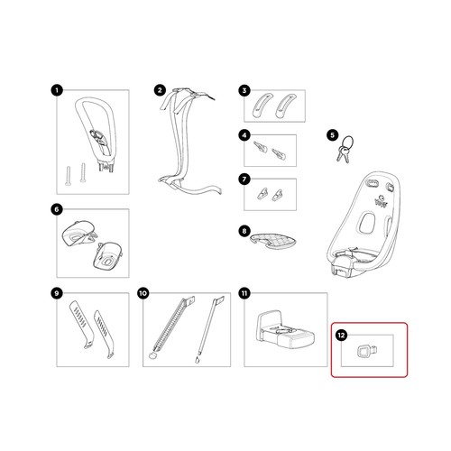 Thule footrest lock for - for, child