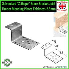 Galvanised "Z Shape" Brace Bracket Joist Timber Mending Plates Thickness:2.5mm