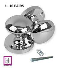 Chrome MODERN Round Internal Door Knobs SETS Mortice Interior Door Handles