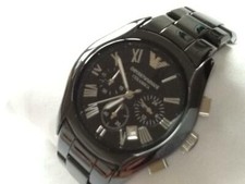 Pre-owned: Emporio Armani Men’s Chronograph Watch. Black. AR-1400.
