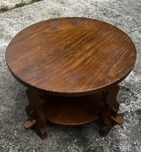 Vintage solid wood round - wood,