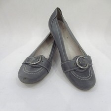Remonte Dorndorf Grey Flats EU 41 UK 7 Grey Pumps Slip On Shoes Leather 