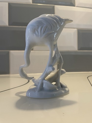 Royal dux porcelain flamingo - porcelain,