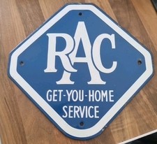 Vintage Enamel Sign RAC