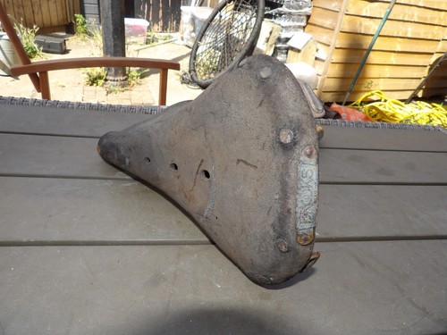 Vintage brooks bike saddle - vintage,