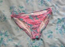 LA SENZA Pink & Blue Tropical Floral Print Bikini Bottom Brief Size 8