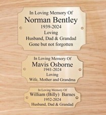 Personalised Bench Plaque
