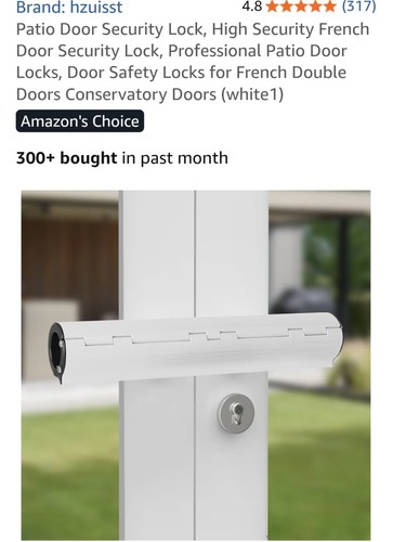 Lock for patio french - for, security