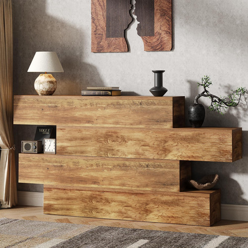 Rustic inch console table - console,