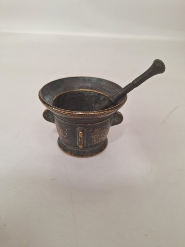 Brass pestle mortar 10cm - &,