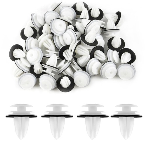 Car trim clips 50pack white - car,