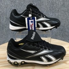 Reebok Shoes Mens 6.5 Hexride Baseball Cleats Sneakers Black Lace Up Low Top NEW