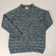 Joe Browns Mens Jumper Knitted Crew Neck Warm Winter Pullover Size Medium Blue