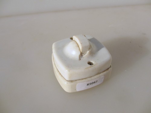 Vintage plastic light switch - plastic,