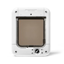 Cat Mate Microchip Activated Cat Flap with Manual 4 Way Lock - White (360W)