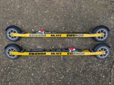 Yellow Swenor Skate Rollerski with Saloman Prolink Pro Binding, Medium Speed