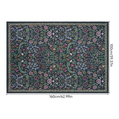 Large bohemian floral rugs - floral, non