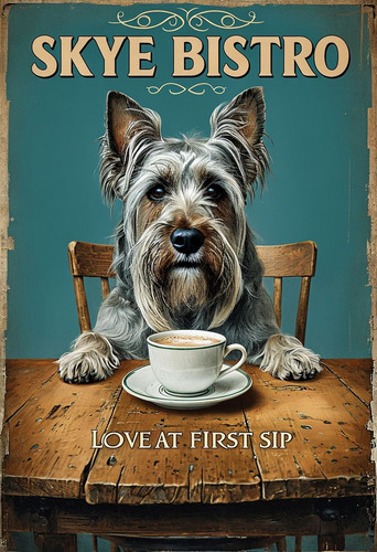 Skye bistro metal sign - bistro,
