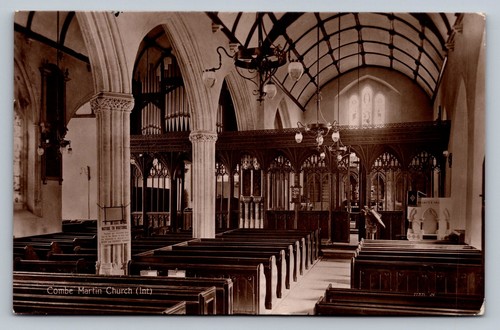 Postcard combe martin st - -combe,