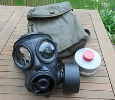 British Avon S10 Size 2 Gas Mask Respirator w/ Filter & Haversack SAS Cosplay