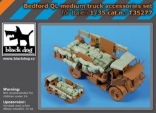 T35277 , Bedford QL medium truck accessories set for ITALERI , BLACK DOG , 1:35
