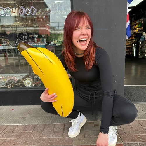 Funny huge inflatable banana - funny,