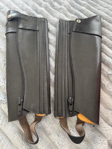 Real leather black horse - real,