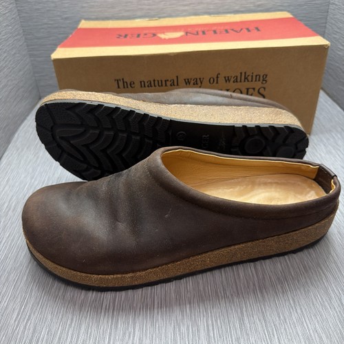 Haflinger kodiak leather clogs - haflinger,