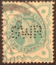 GB 1887 RAILWAY PERFIN-QUEEN