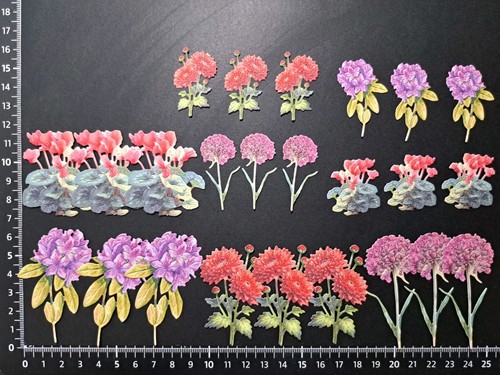 Pretty assorted flower die - 24,
