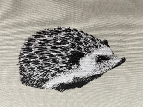 Hedgehog cotton fabric - cotton,