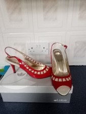 Lotus Ladies Shoe Size 6.5  + matching clutch bag.Worn Once