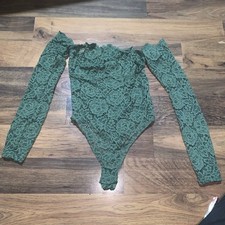 ASOS Bodysuit Ladies Lace Bodysuit Leotard Ladies Floral sexy Body Top size 6 