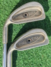 LEFT HANDED Ping Eye 2 Black Dot 1 + 2 Irons Stiff Flex Steel Shafts SEE DETAILS