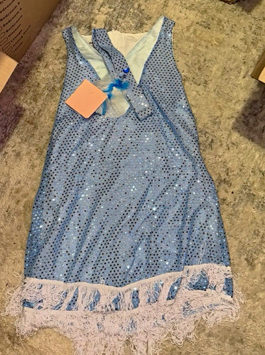 Blue sequin fringe flapper - blue,