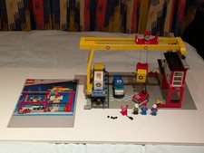 Vintage Lego 9v Train Cargo Station 4555 - 100% Complete with instructions