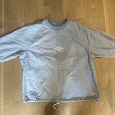 Pretty Green X Umbro Blue Drill Top | S / M | Liam Gallagher Maine Road Oasis