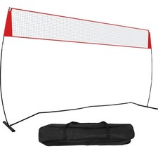 Freestanding Volleyball Training Net with Stand Carry Bag Indoor Outdoor