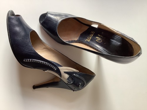 Vintage navy high - heels, with