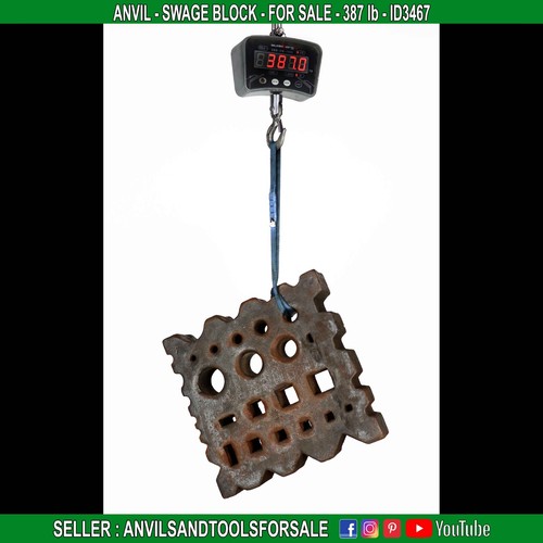 Anvil swage block 387 lb - -,